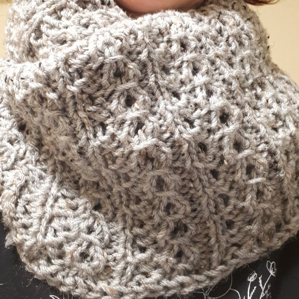 Grey Heather Infinity Scarf